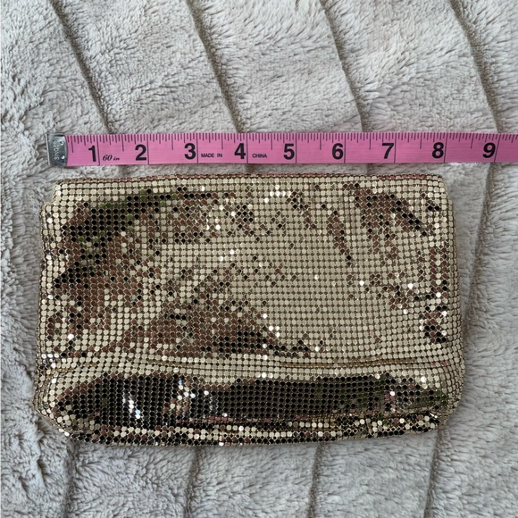 BCBGMaxAzria Gold Mesh Evening Bag - Picture 9 of 10